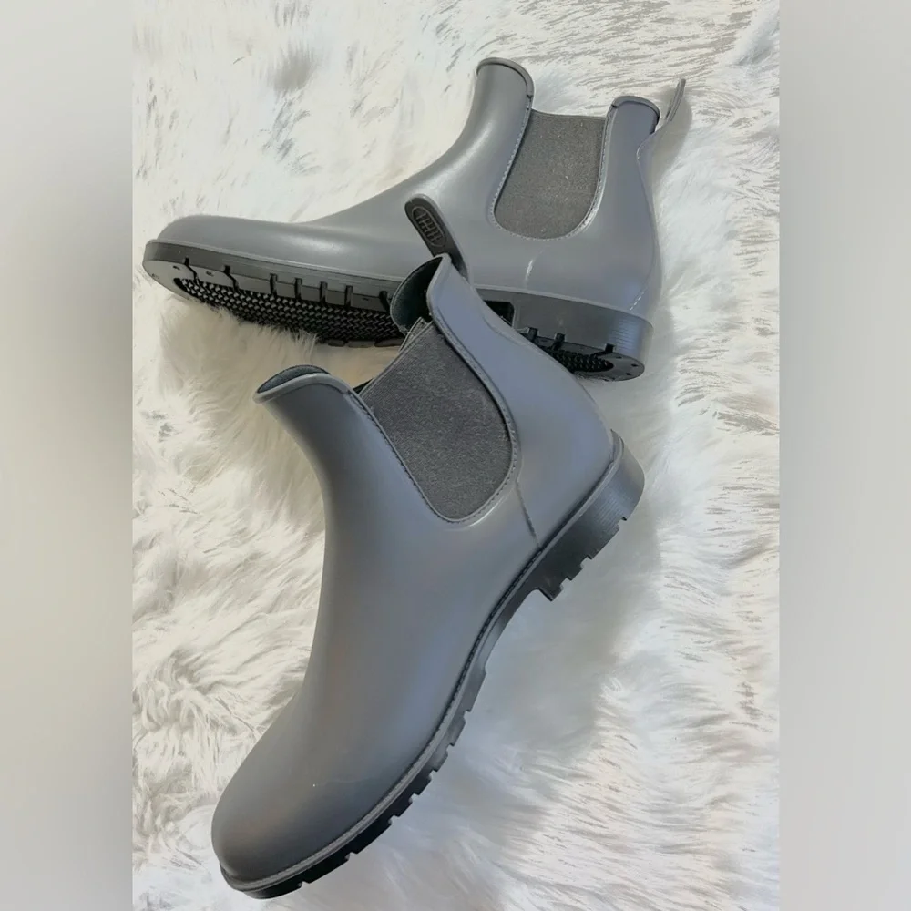Sz 11 Asgard Women's Dove Grey Tinsley Pull On Rain Boots